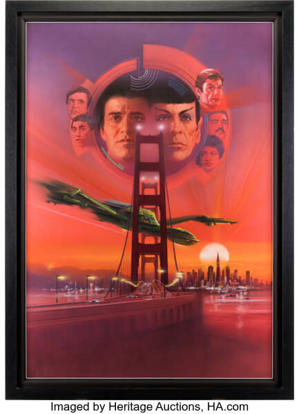 Final Movie Poster Artwork by Bob Peak “Star Trek IV: The Voyage Home”