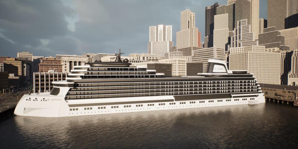 A rendering of Storylines' MV Narrative cruise ship.