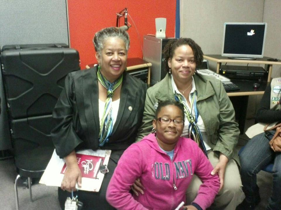 Three generations of Girl Scouts: On the left, Treska Wilson-Smith with her daughter and granddaughter.