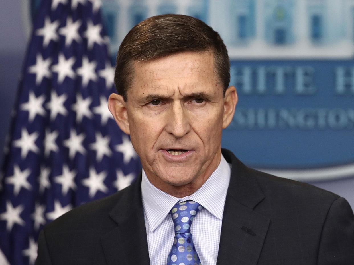 Michael Flynn resigned less than a month after taking office over revelations he had spoken to a Russian diplomat about US sanctions before Donald Trump took office: Win McNamee/Getty