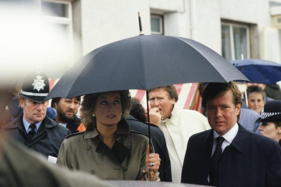 Ken Wharfe during his years guarding Diana (David Bagnall/Shutterstock)