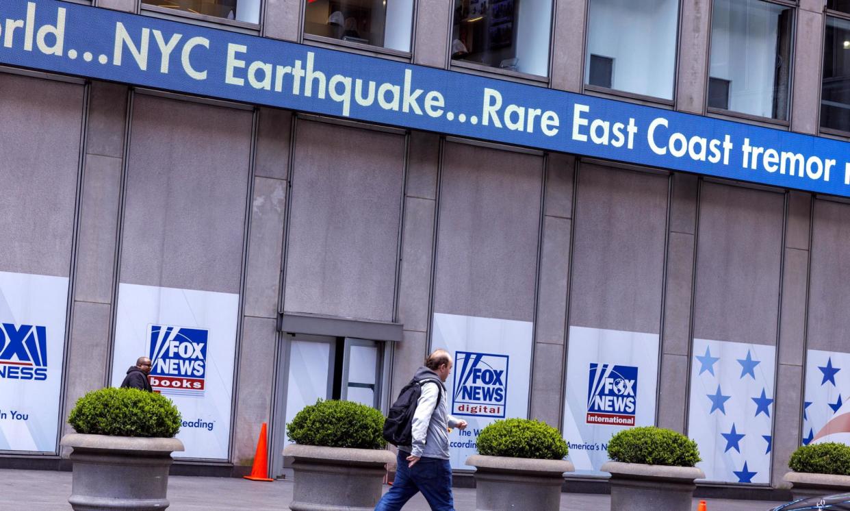 <span>A rare 4.8 magnitude earthquake struck the New York region on Friday morning.</span><span>Photograph: Sarah Yenesel/EPA</span>