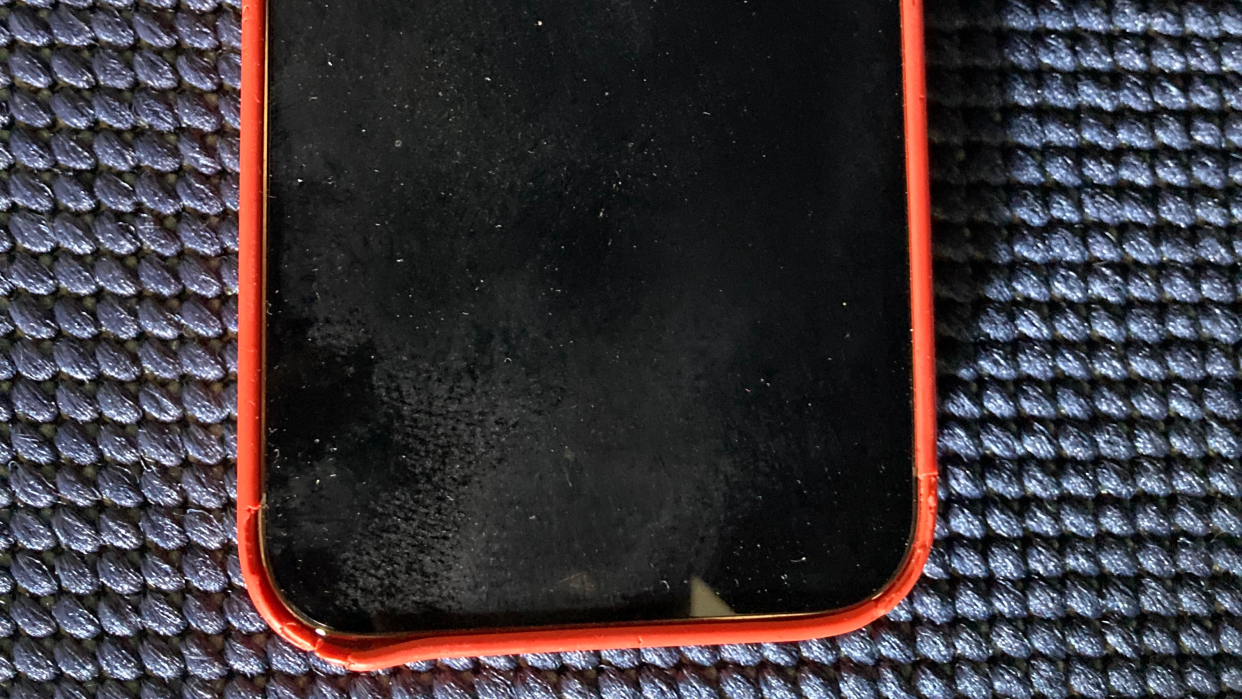 Make sure to remove your phone case so you can get at the gunk clinging to the corners.