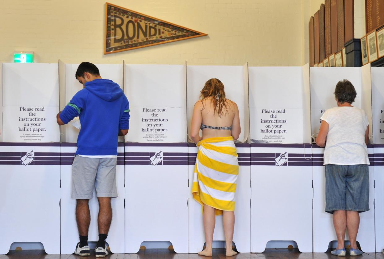 NSW votes. Image: AAP