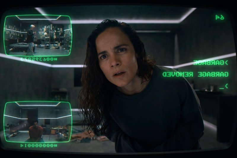 Alice Braga finds herself captive in a room in "Share?" Photo courtesy of XYZ Films