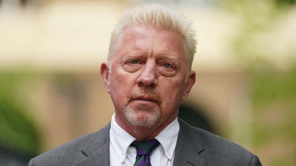 Primer plano de Boris Becker