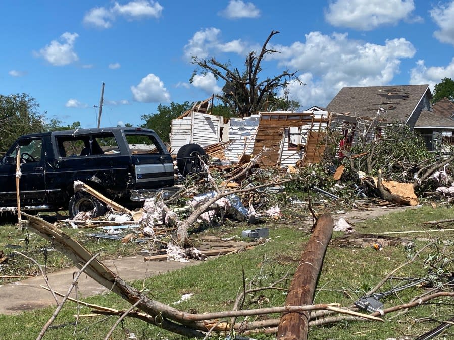 Tornado damage in Sulphur, OKC (KFOR)