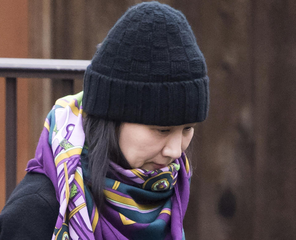 Huawei chief financial officer Meng Wanzhou was detained by Canada at the request of the US (Picture: AP)