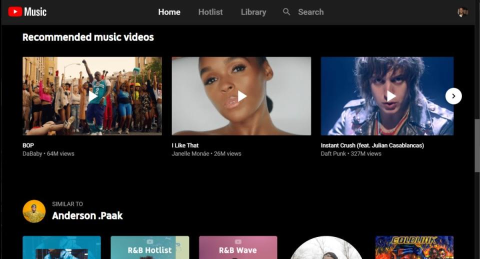 YouTube Music can handle gapless playback on the web and Android