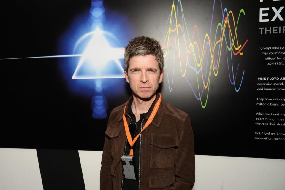 Noel Gallagher attends The Pink Floyd Exhibition: ‘Their Mortal Remains’ private view at The V&A on May 9, 2017 in London, United Kingdom.