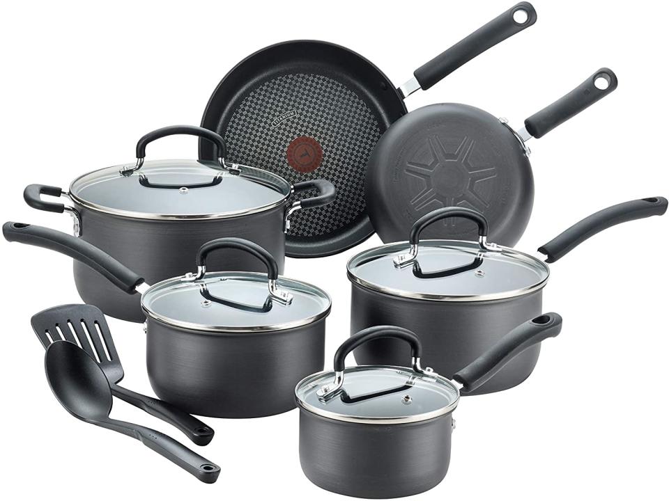 T-fal E765SC Ultimate Hard Anodized Nonstick 12-Piece Cookware Set