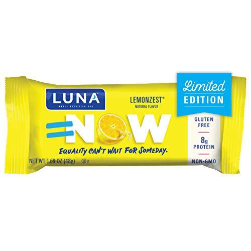 LUNA Lemon Zest Bars, 15-Pack