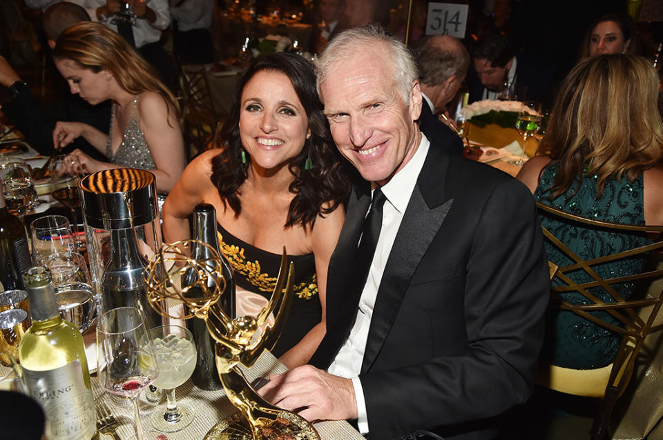 Julia Louis-Dreyfus and Brad Hall