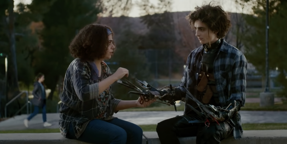 Chalamet in the Edgar Scissorhands ad (Credit: Cadillac)