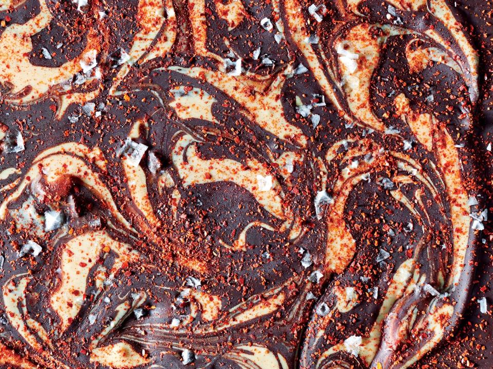 Treat Yourself: Spicy Dark Chocolate and Tahini Bark