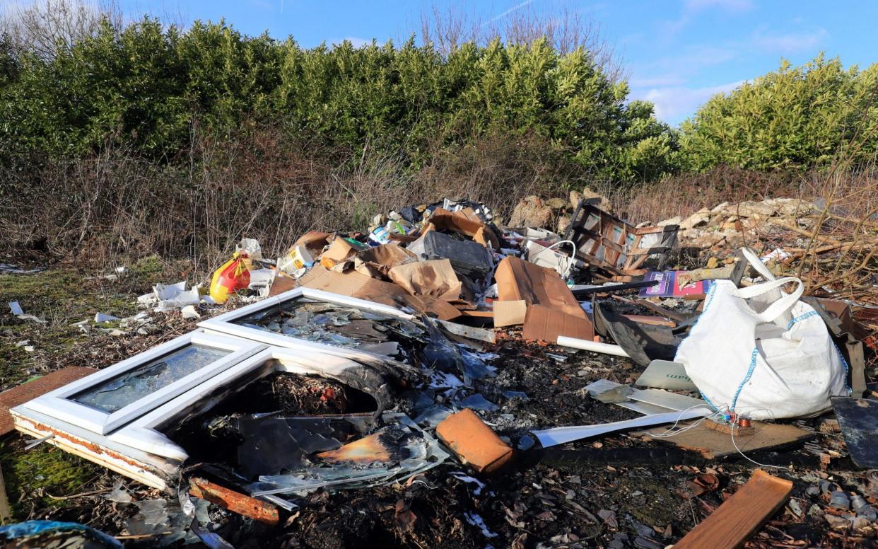 Telegraph readers argued that fly-tipping in their area had increased following the introduction of charges to dispose of household waste - PA