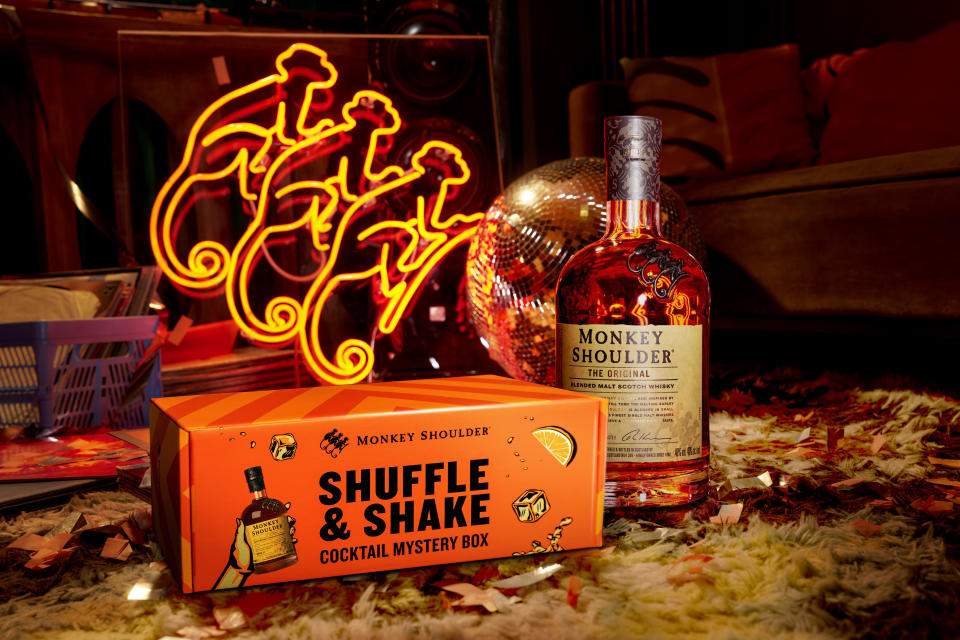 The Monkey Shoulder Shuffle & Shake mystery box is available from 29 October onwards. (Photo: Monkey Shoulder)