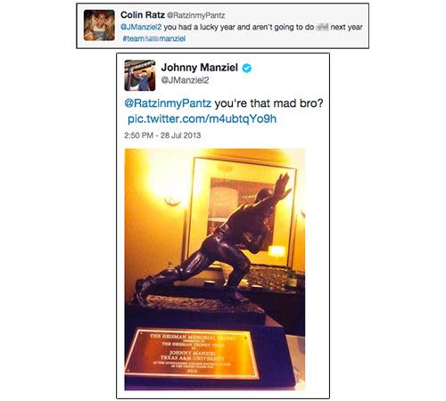 Photos and tweets from Johnny Manziel