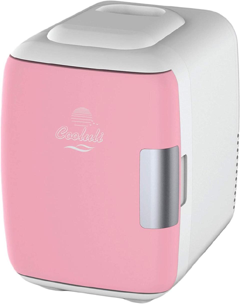 Find this beauty fridge for keeping skin care products chilled for <a href="https://amzn.to/2LM87yQ" target="_blank" rel="noopener noreferrer">$50 on Amazon</a>.