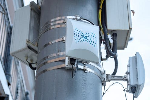 <span class="caption">Conspiracy theories about 5G causing coronavirus have led to attacks on phone masts.</span> <span class="attribution"><a class="link " href="https://www.shutterstock.com/image-photo/5g-cellular-repeaters-on-pole-1296375235" rel="nofollow noopener" target="_blank" data-ylk="slk:Shutterstock;elm:context_link;itc:0;sec:content-canvas">Shutterstock</a></span>