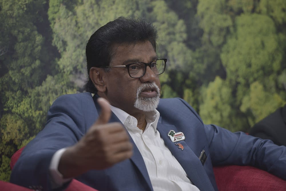 Water, Land and Natural Resources Minister Dr A. Xavier Jayakumar speaks to reporters after the launch of the ‘Hutan Kita’ exhibition in Kuala Lumpur August 23, 2019. — Picture by Shafwan Zaidon