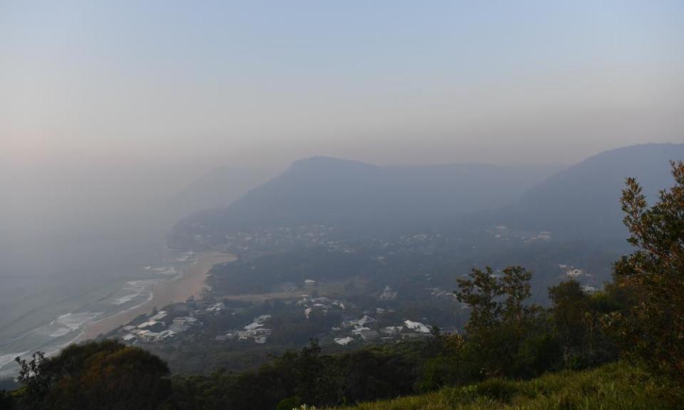 Thick smoke blanketed the Illawarra region in November, 2019 from the Gospers Mountain fire north-west of Sydney.