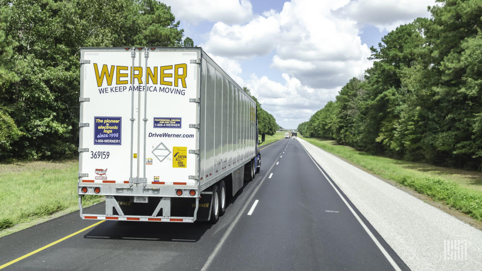 A Werner director has resigned and ESG is a reason for the departure. (Photo: Jim Allen/FreightWaves)