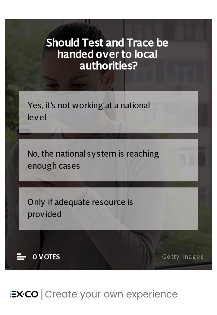 Should test and trace be handed over to local authorities?
