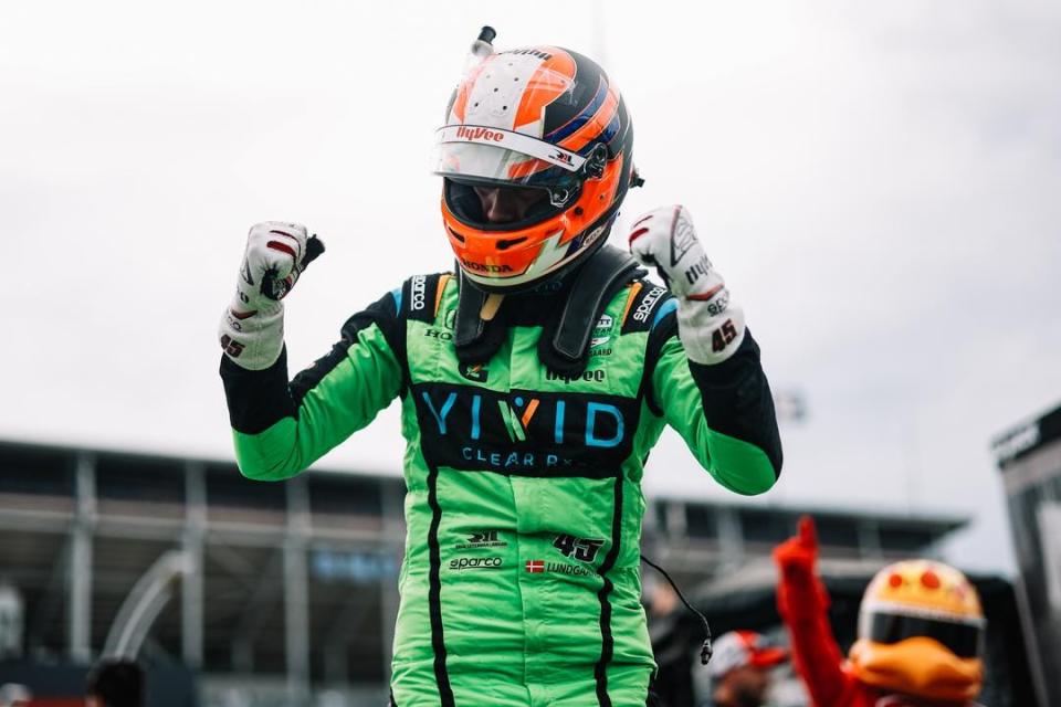 After capturing a surprising pole during a wacky, wet qualifying session Saturday on the streets of Toronto, Christian Lundgaard ran away with an equally surprising, yet dominant win Sunday in the Honda Indy Toronto.