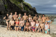 <p>The 18 castaways competing on <em>Survivor</em> this season. (Photo: Robert Voets/CBS) </p>