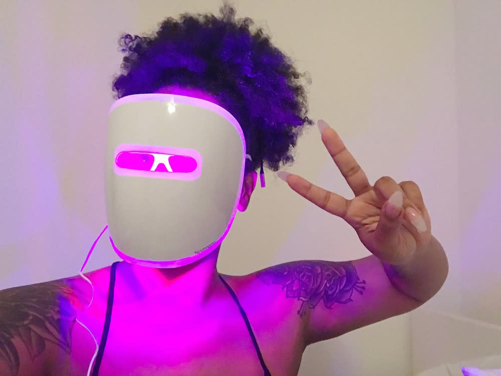I highly recommend this at-home LED mask, and not just because it takes selfies to the next level