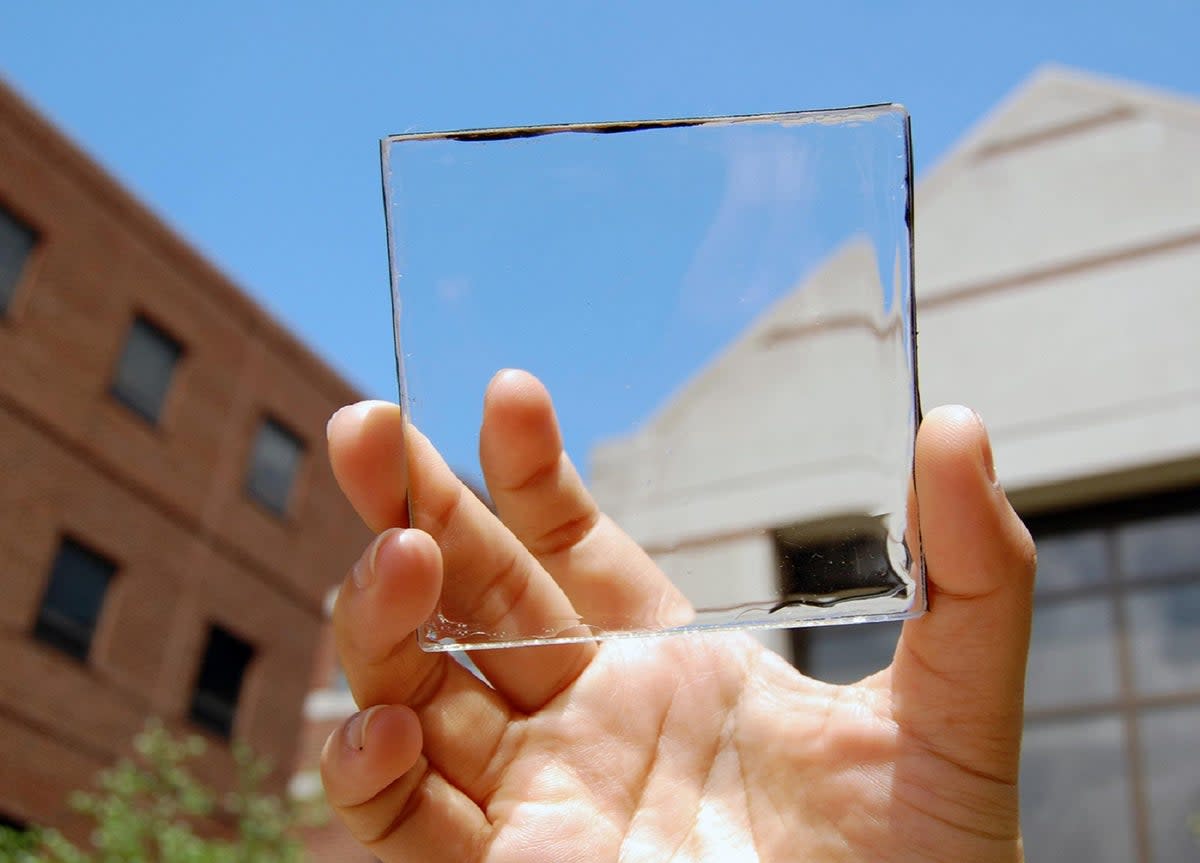 Transparent panels can be used as windows while they generate electricity (Michigan State University)