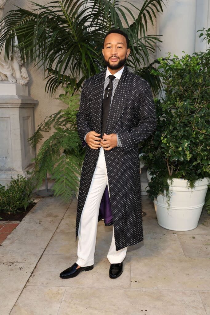 SAN MARINO, CALIFORNIA – OCTOBER 13: John Legend attends the Ralph Lauren SS23 Runway Show at The Huntington Library, Art Collections, and Botanical Gardens on October 13, 2022 in San Marino, California. (Photo by Amy Sussman/Getty Images)