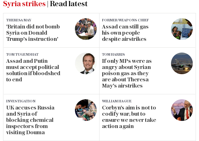 Syria strikes | Read latest