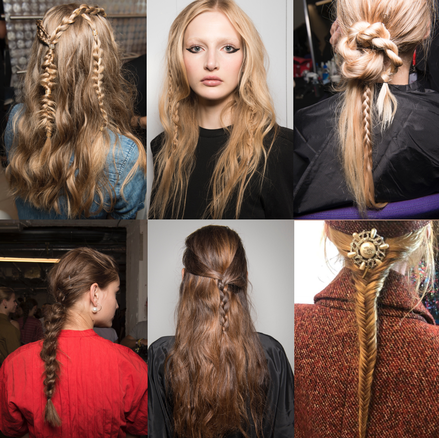 <p>Get your Youtube braid tutorials at the ready. If it's been a few years since you learned how to weave a plait, you'll need to sharpen your skills for 2018. Braids of all kinds have made a comeback on the runway (including four-strand and fishtail). Our favorite way to wear the trend? A long, low, and loose fishtail, like the one at the Chanel Hamburg pre-fall show. Finish it off with a glitzy accessory fastened right at the nape. With that kind of styling, nobody could accuse you of wearing a 2010 boho braid. </p>