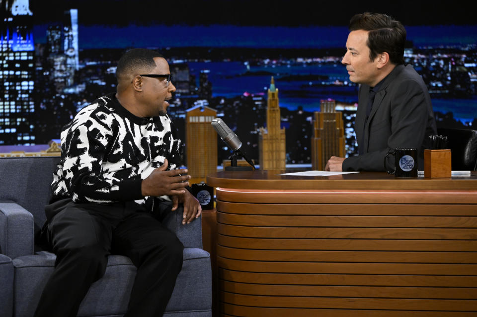 Comedian Martin Lawrence during an interview with host Jimmy Fallon on Monday, June 27, 2022