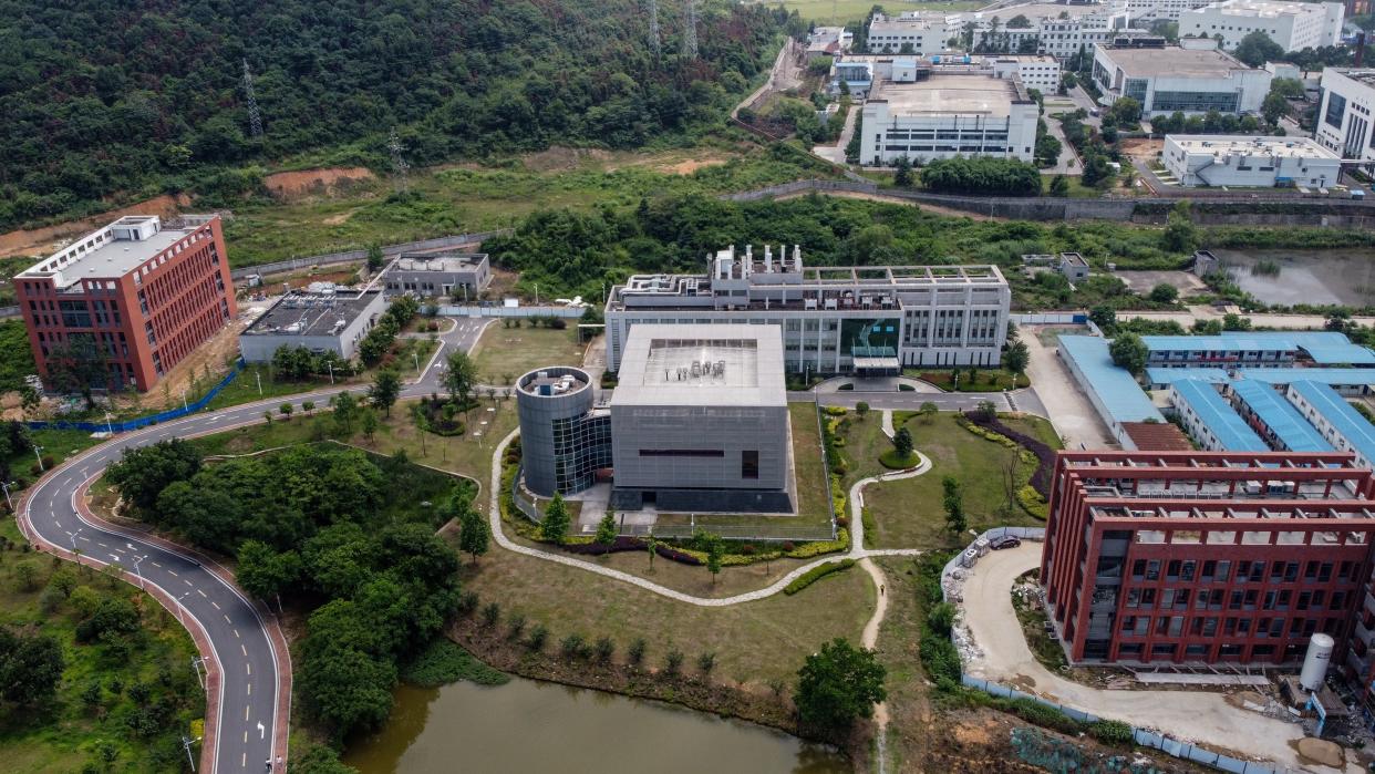 This aerial view shows the P4 laboratory (C) on the campus of the Wuhan Institute of Virology in Wuhan in China's central Hubei province on May 27, 2020. (AFP via Getty Images)