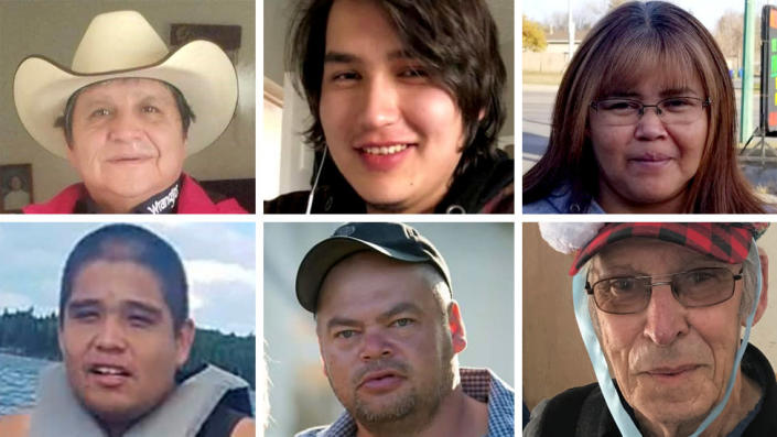 Photos of victims provided by Canada's mounted police