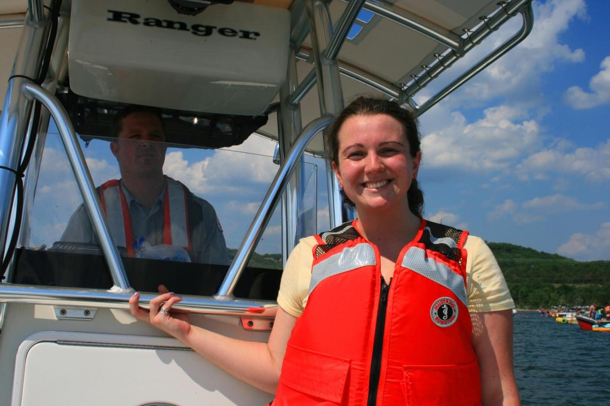 Sara Karnes pictured in June 2012 during an internship with the Ozarks Rivers Heritage Foundation, which was a project management partnership between the nonprofit and U.S. Army Corps of Engineers.
