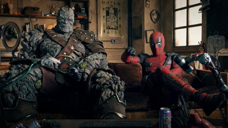 Deadpool and Korg "react" to the Free Guy trailer.