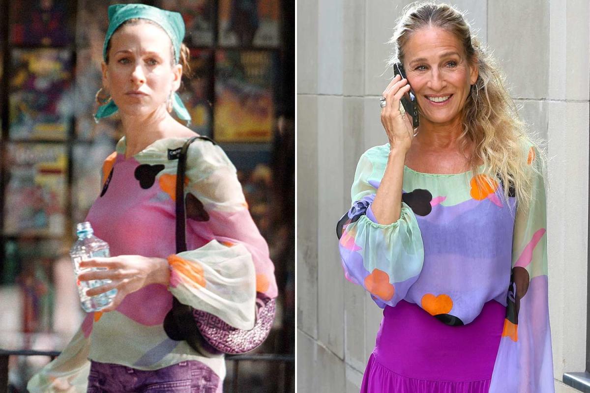 Sarah Jessica Parker revives Carrie Bradshaw's famous Chanel blouse 24 years later in “And Just Like That”