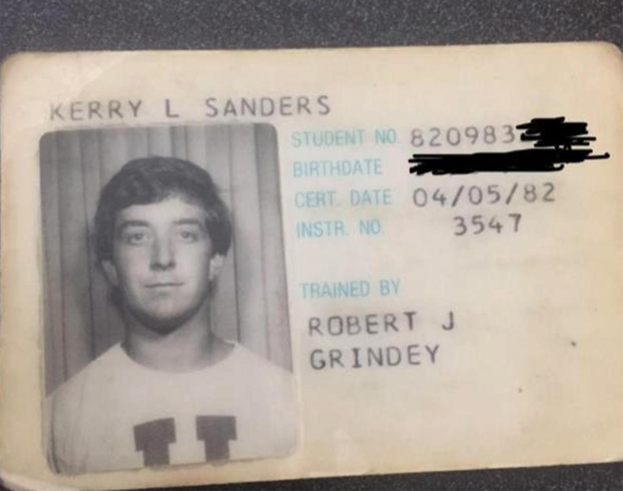 Kerry Sanders was first certified to scuba dive in 1982. (Courtesy Kerry Sanders)