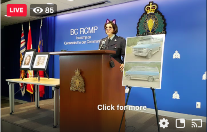 Canadian police are apologizing after the cat filter activated during a press conference regarding a double murder. 