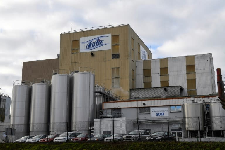 The factory that belongs to the Lactalis group in Craon, western France, where there was salmonella contamination