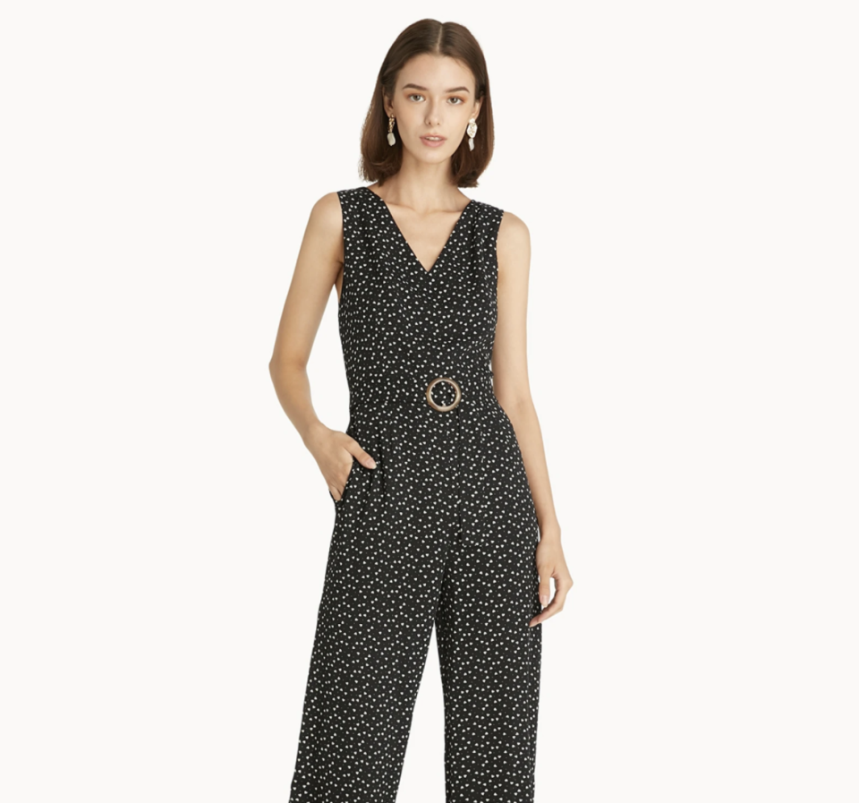 Heart Print Belted Jumpsuit. (PHOTO: Pomelo)