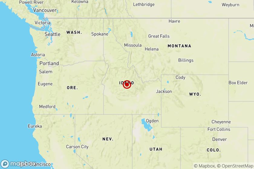 Earthquake near Boise City, Idaho