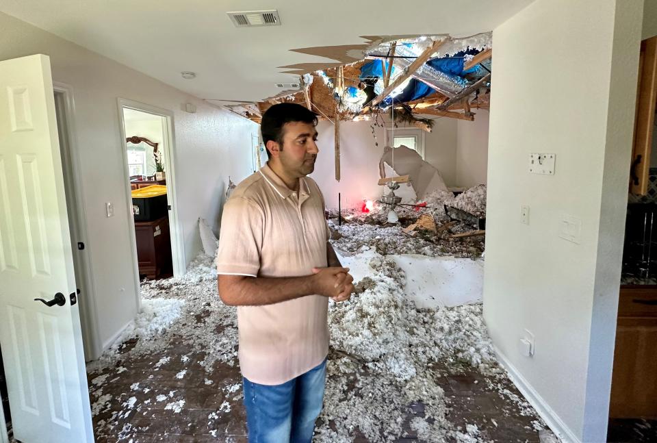 MD Emran and Annie Mia's new home on Ashburn Drive was heavily damaged in the tornado outbreak on May 10, 2024, a week after the couple closed on the house and the day after they moved in with their toddler son.