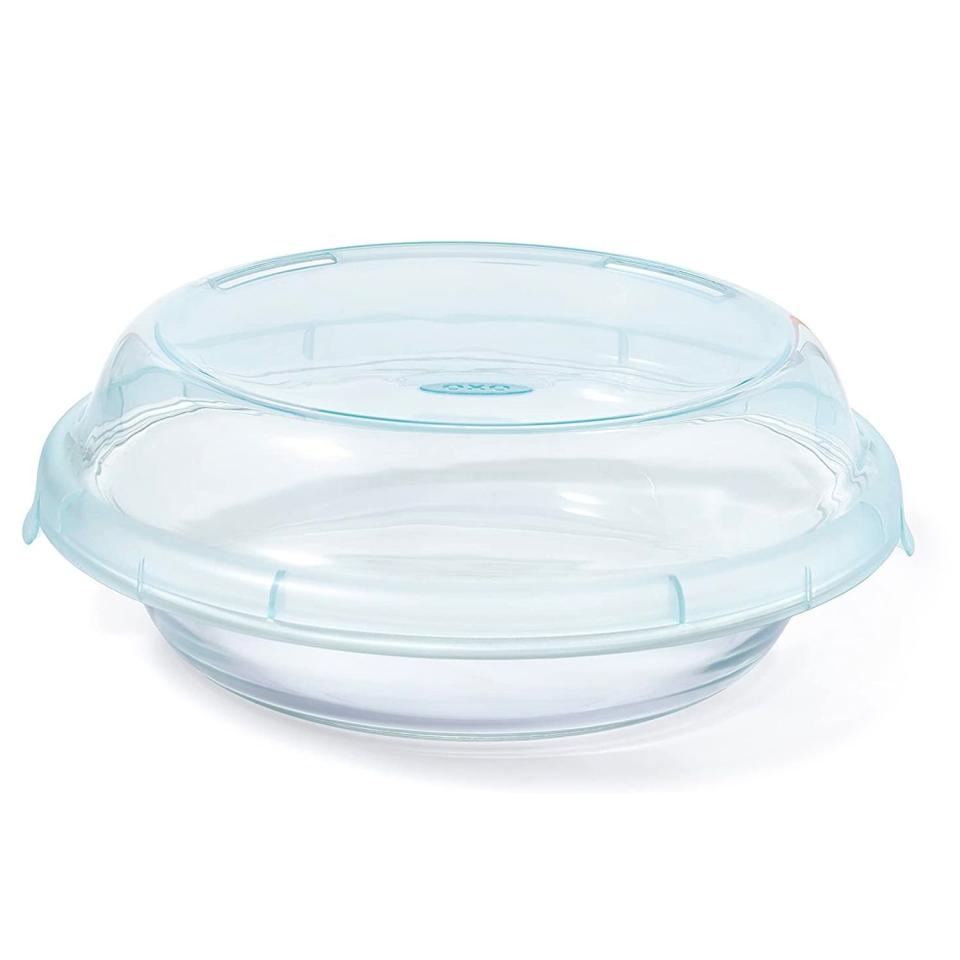 2) Good Grips Glass Pie Dish with Lid