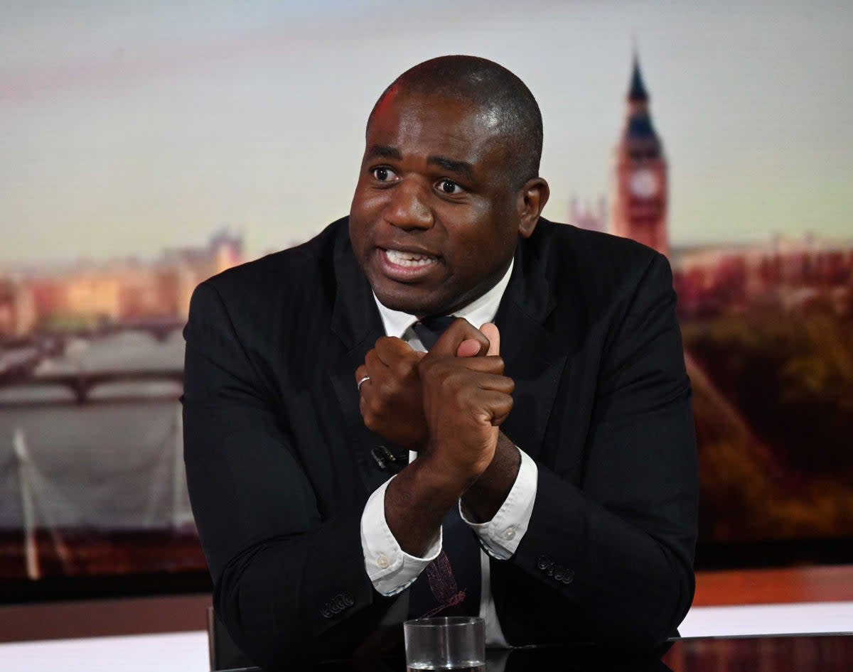 Shadow foreign secretary David Lammy (Jeff Overs/BBC/PA) (PA Media)