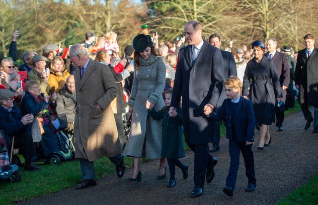 Royals attends Christmas Day Church service